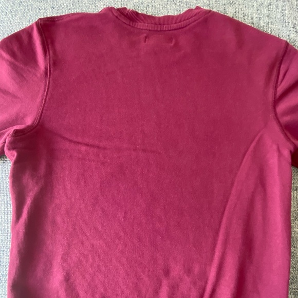 Adidas Originals Crewneck Sweatshirt Maroon Sz.S - Picture 2 of 4